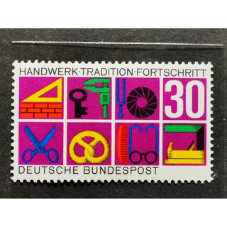 (C5396)德國1968年手工業的傳統與進步郵票 1全