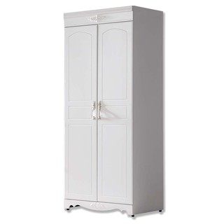 Boden-艾莉雅2.7尺法式歐風白色二門高衣櫃
