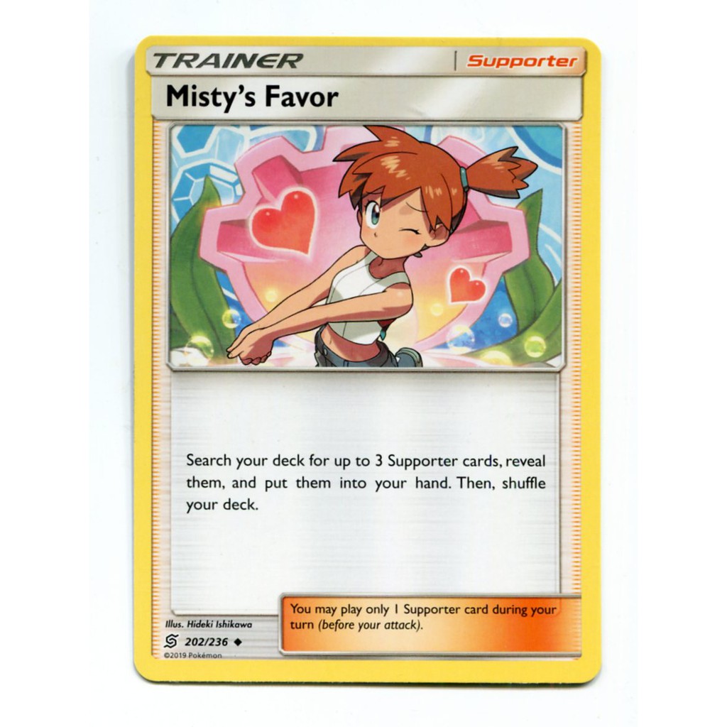 美版英文pokemon Tcg 神奇寶貝sm11 遊戲卡misty S Favor 小霞的請求2 236 蝦皮購物