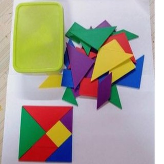 🔬實驗教具🔬七巧板 益智 幾何 數學 幼教 圖形 三角形 正方形 平行四邊形