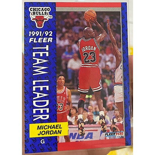 NBA 球員卡 Michael Jordan MJ 1991-92 Fleer #375