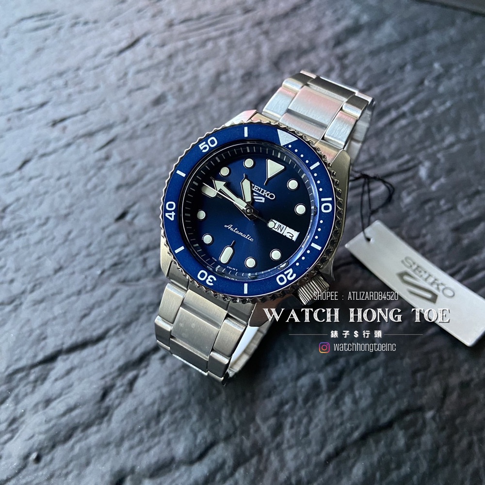 []錶子$行頭[] SEIKO 5 SPORTS潮流運動風格潛水腕錶-鋼帶/藍面銀 ( SRPD51K1 )