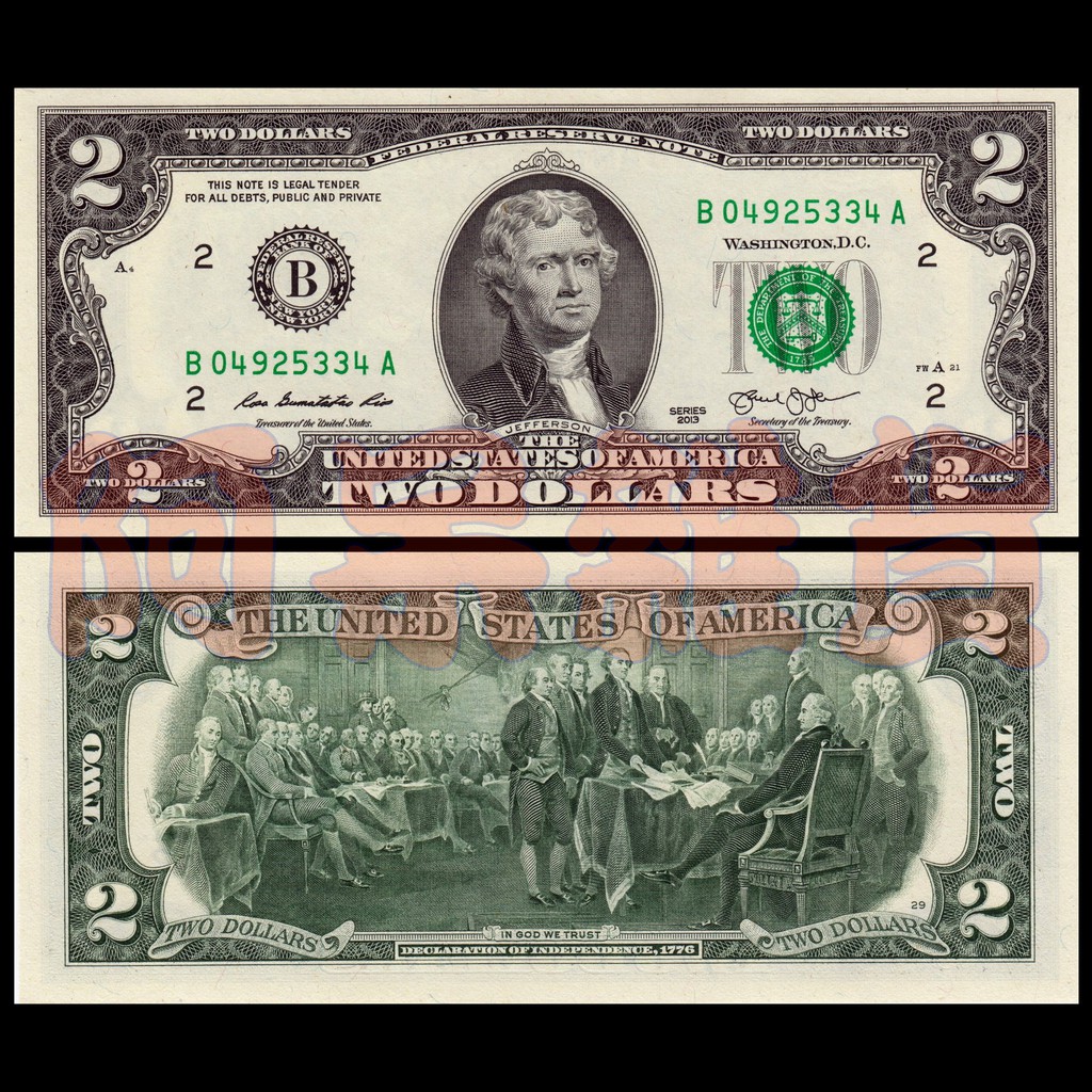 阿呆雜貨 麥擱問啊 👉真鈔👈可用 美金 2元 美元 現貨 全新無折 部分連號 年份隨機出貨 鈔票 美國非現行流通貨幣