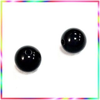 PF363天然黑瑪瑙圓珠(每包2顆/8mm)●DIY流行飾品★材料館★>DIY寶石材料>天然水晶珠●