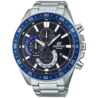 【CASIO】卡西歐 EDIFICE大錶徑賽車錶-藍 EFV-620D-1A2 臺灣卡西歐保固一年