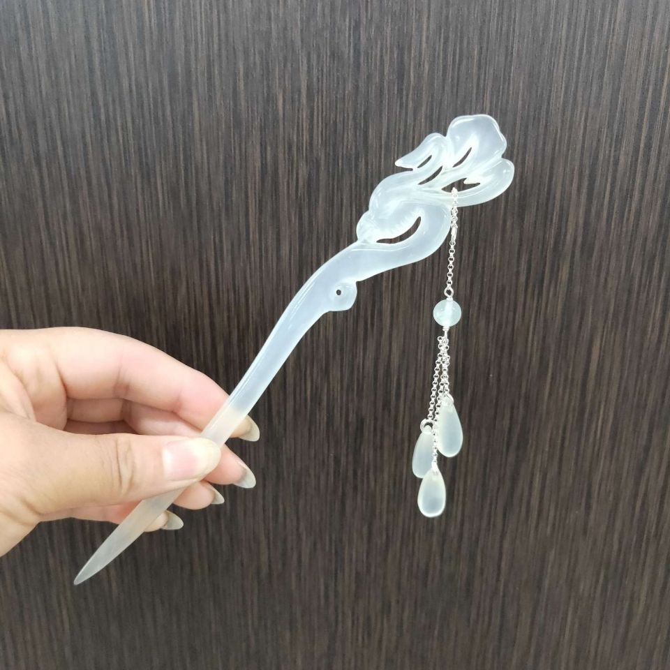 免運費 新品岫玉发簪古典玉簪子发钗悄头旗袍古装头饰中国风饰品 蝦皮購物