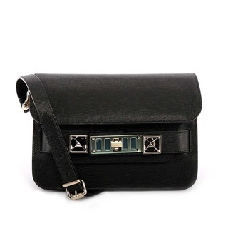 PROENZA SCHOULER 新款防刮牛皮mini PS11(金釦)(黑色) H00007 C137K 0000