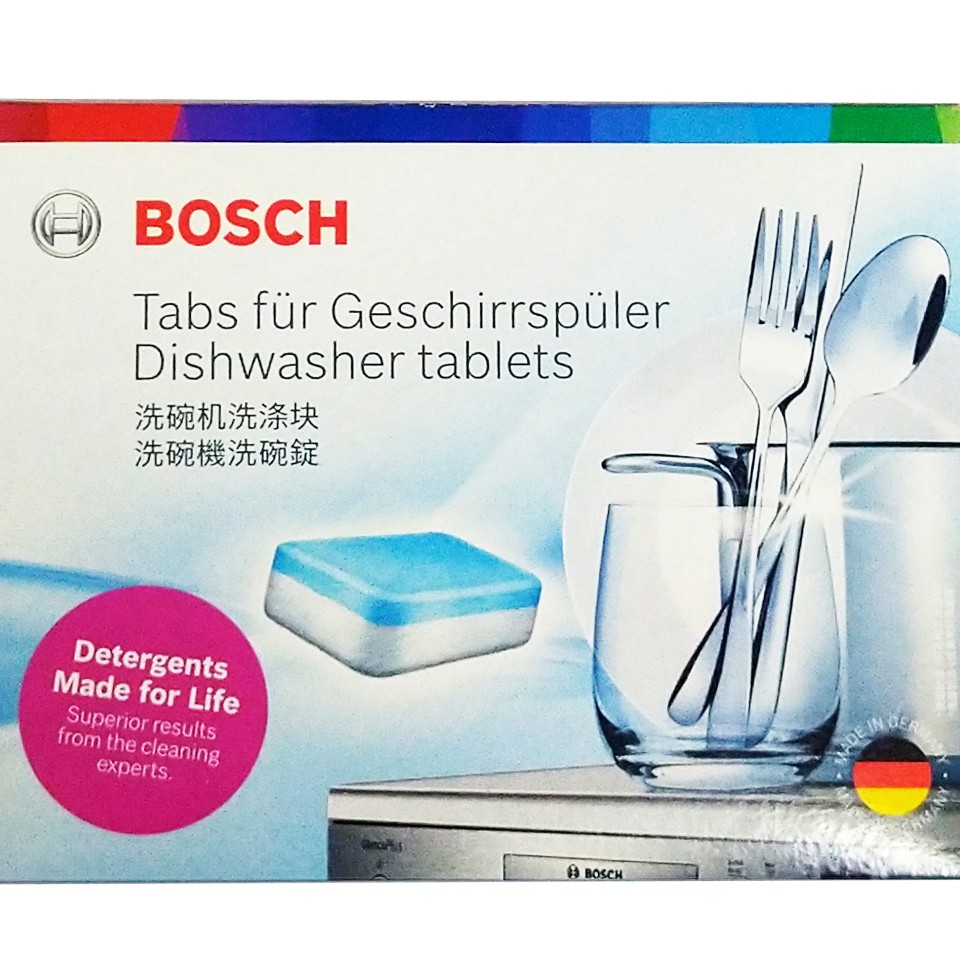 BOSCH 博世 洗碗機專用洗碗錠 1盒 (30錠) 德國原裝進口