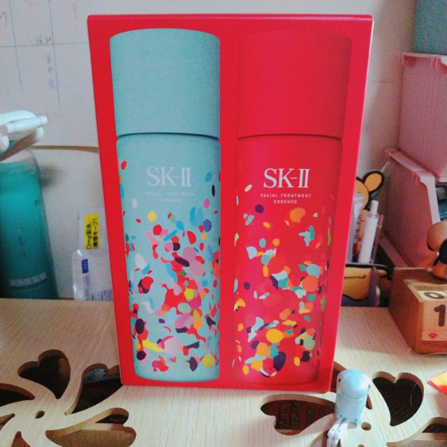 已售 無卡分期 正品 SK2 SKⅡ 護膚精華露 雙瓶裝 春季 限量版 青+紅 一般肌用化妝水 神仙水  230ml