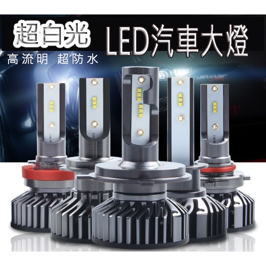 LED 超白光 改裝大燈H1 H4 H7 H11 9006 9005LED車燈 機車白光 超白光 LED大燈