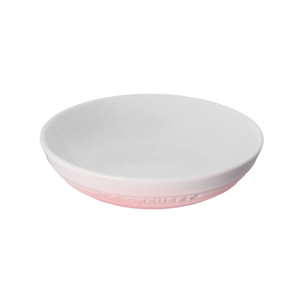 全新le creuset powder pink21公分深圓盤一只