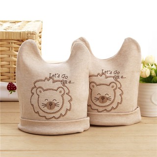 彩棉胎帽 I 寶寶護頭帽 嬰兒全棉帽 新生兒帽子 獅子 / 現貨 母嬰用品 國王皇後商城