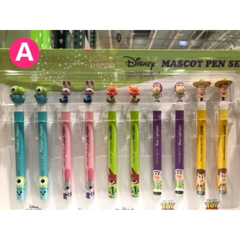 全新現貨 好市多costco 迪士尼造型筆0 5mm 黑色 好市多代購 公仔造型筆 卡通造型筆皮克斯pixar 蝦皮購物