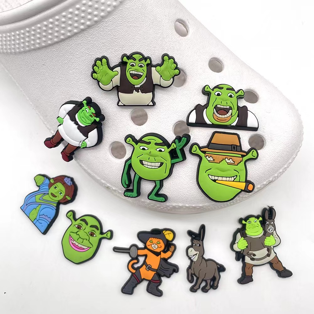 Jibbitz 配件 Shrek crocs 鞋飾 DIY 1 x 涼鞋配件