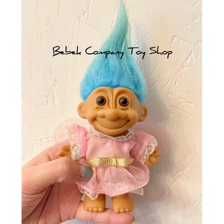 美國🇺🇸1980s VTG troll doll 仙子 洋裝 女孩 醜娃 巨魔娃娃 幸運小子 古董玩具 Russ