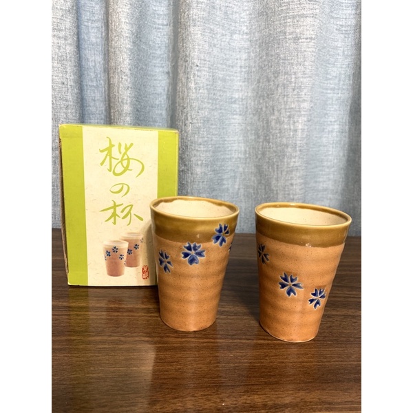 櫻花茶杯 2入組 韓國製 茶杯 水杯 玻璃杯 股東會紀念品