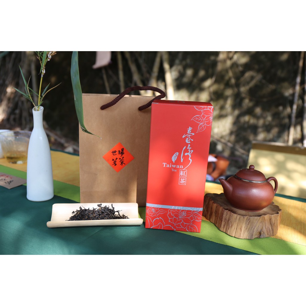 《世揚茗茶》阿里山蜜香紅茶-盛夏初紅(小葉種紅茶)紙罐裝 阿里山紅茶 冷泡茶