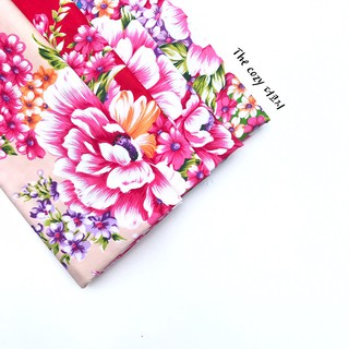 臺灣布 『 客家花布 三/ 4色』 棉布 臺灣布 客家花 桌巾 手作 包包 衣服 門簾 【The Cozy樂可】