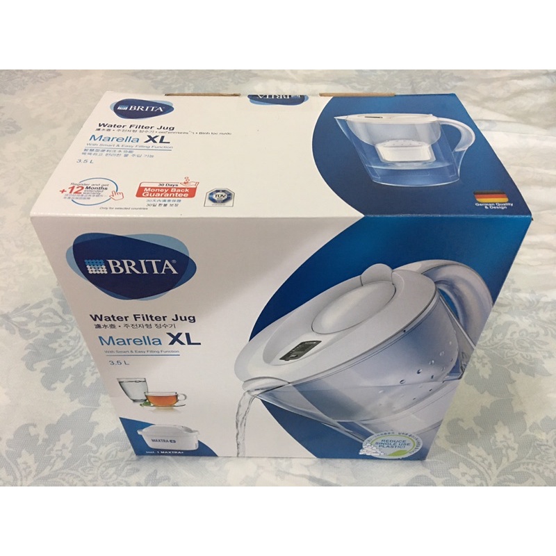 德國 BRITA Marella XL  馬利拉 3.5L濾水壺含全效型濾芯1顆