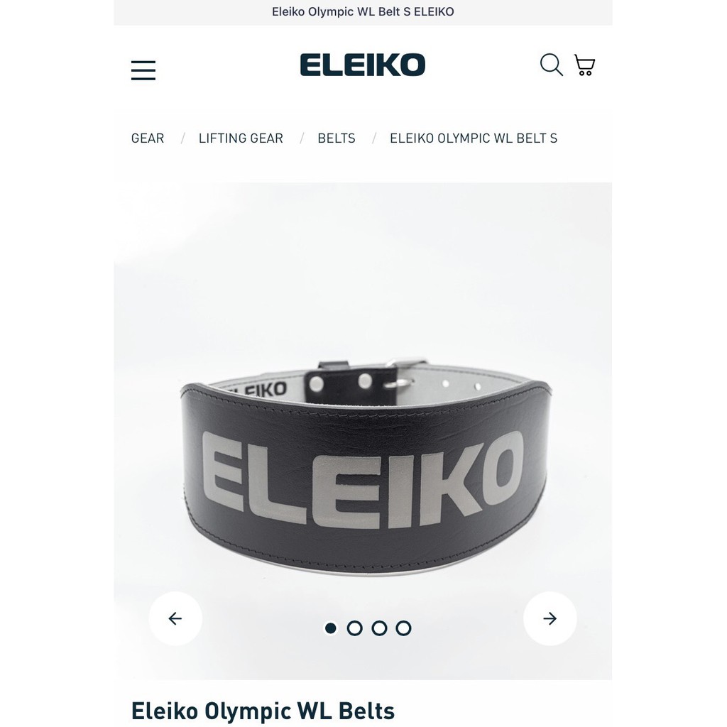 現貨ELEIKO🏋🏽舉重腰帶，S號，正版瑞典直送🇸🇪/eleiko腰帶