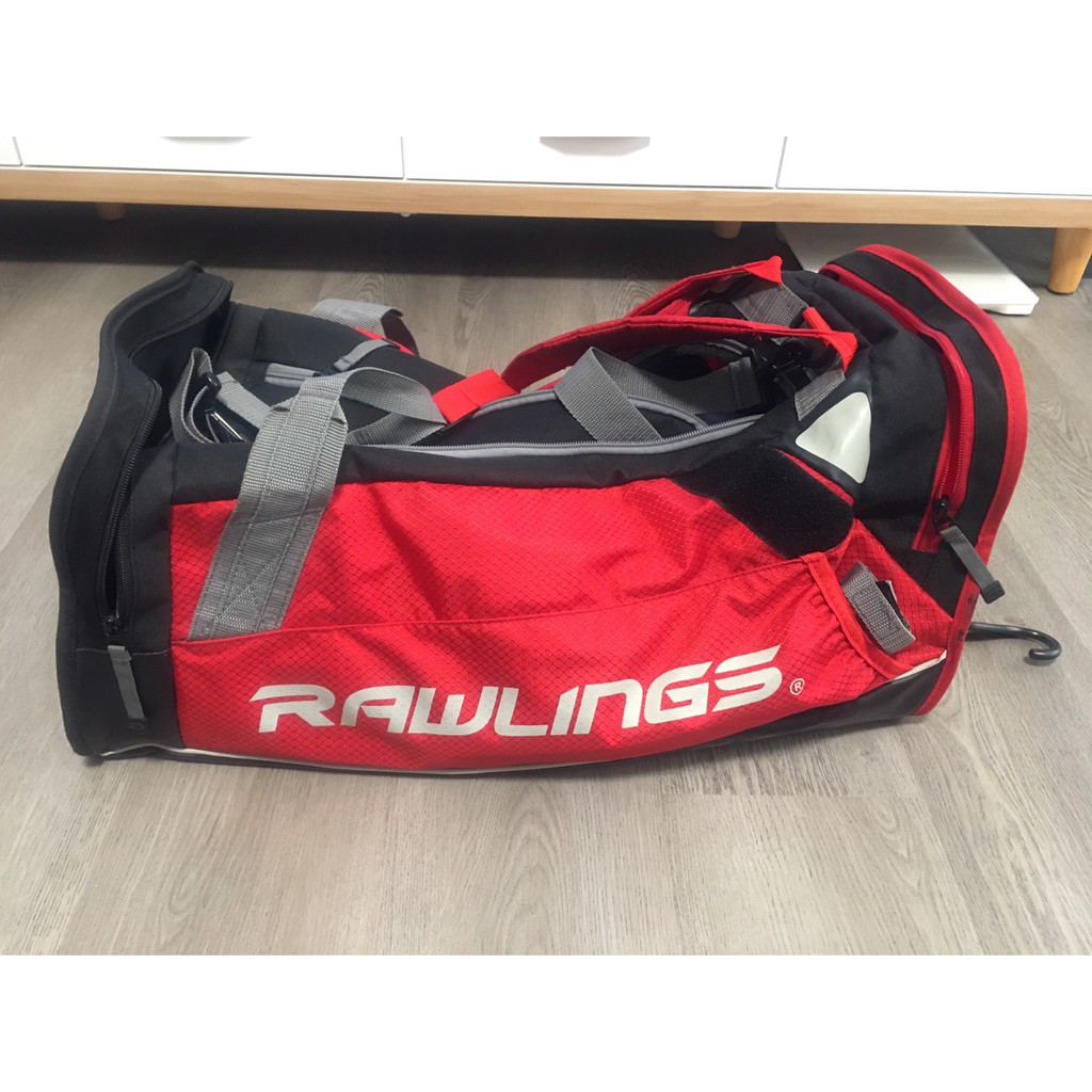 RAWLINGS 大容量 棒球 壘球 後背包 裝備袋  R601JP 紅 二手