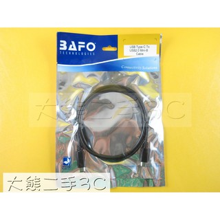 【大熊二手3C】線材 - 全新 - BAFO - Type-C To USB2.0 Mini-B 反向充電，傳輸 (5)