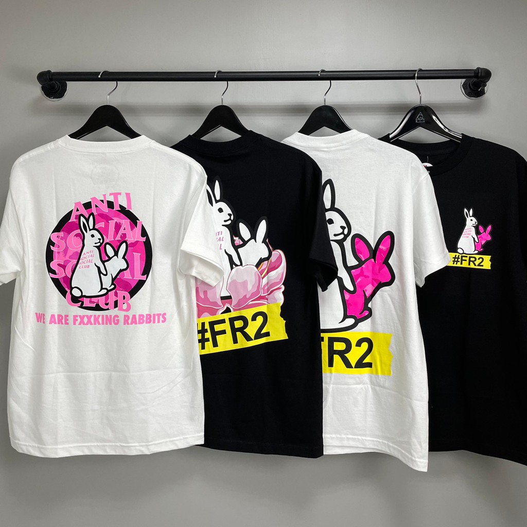Nil Anti Social Social Club Assc X Fr2 聯名限定兔兔短t 蝦皮購物