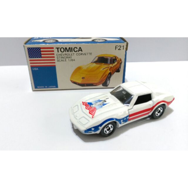 Tomica 藍盒特注 F21 雪芙蘭 美國國旗車 日本製