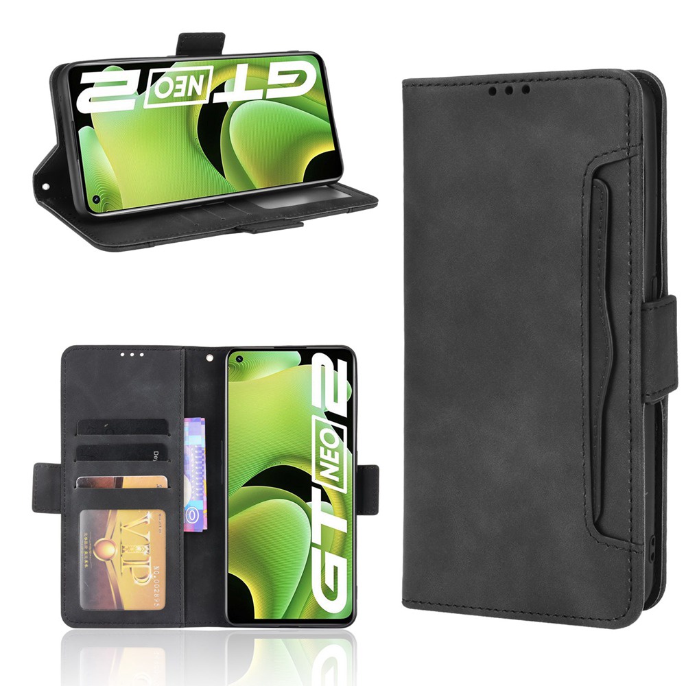 Realme GT Neo 2 Neo2 5G 多卡槽 翻蓋皮套 錢包款 手機殼 磁扣 掀蓋保護殼 支架插卡