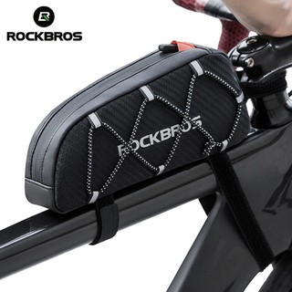 RockBros洛克兄弟自行車前車架袋反光上管袋自行車Pannier JAVA山地車公路自行車包1L