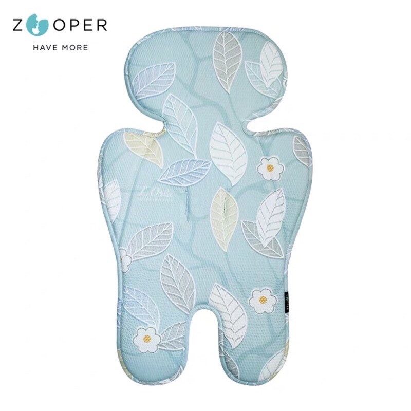 Zooper - POP 冰葉 純棉冰絲涼感墊 (推車涼墊 汽座墊）