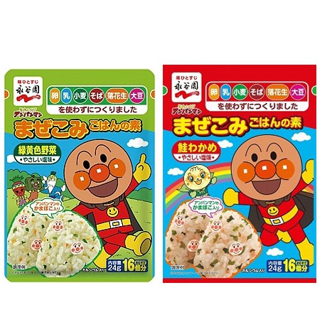 永谷園 麵包超人飯友 綜合蔬菜/鮭魚海帶24g