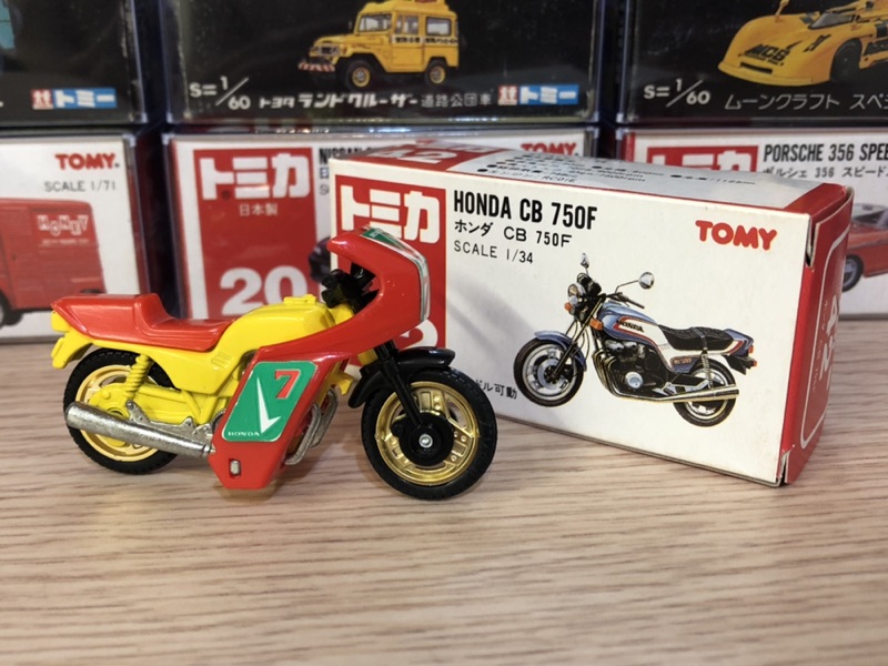 Tomica 日本製no 42 Honda Cb 750f 摩托車紅標絕版全新 蝦皮購物