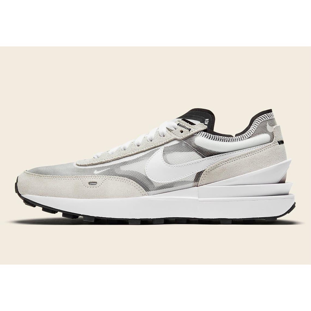 Nike Waffle One 灰白 解構 輕量 男鞋  小Sacai DC0481 DA7995 100