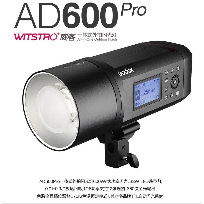 【控光後衛】GODOX AD600Pro TTL 外拍攜帶型棚燈 無線TTL控制 Bowens 公司貨
