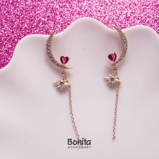 【Bonita】925銀針/美戰士月亮耳針耳環700-9278(任選二件NT$290)