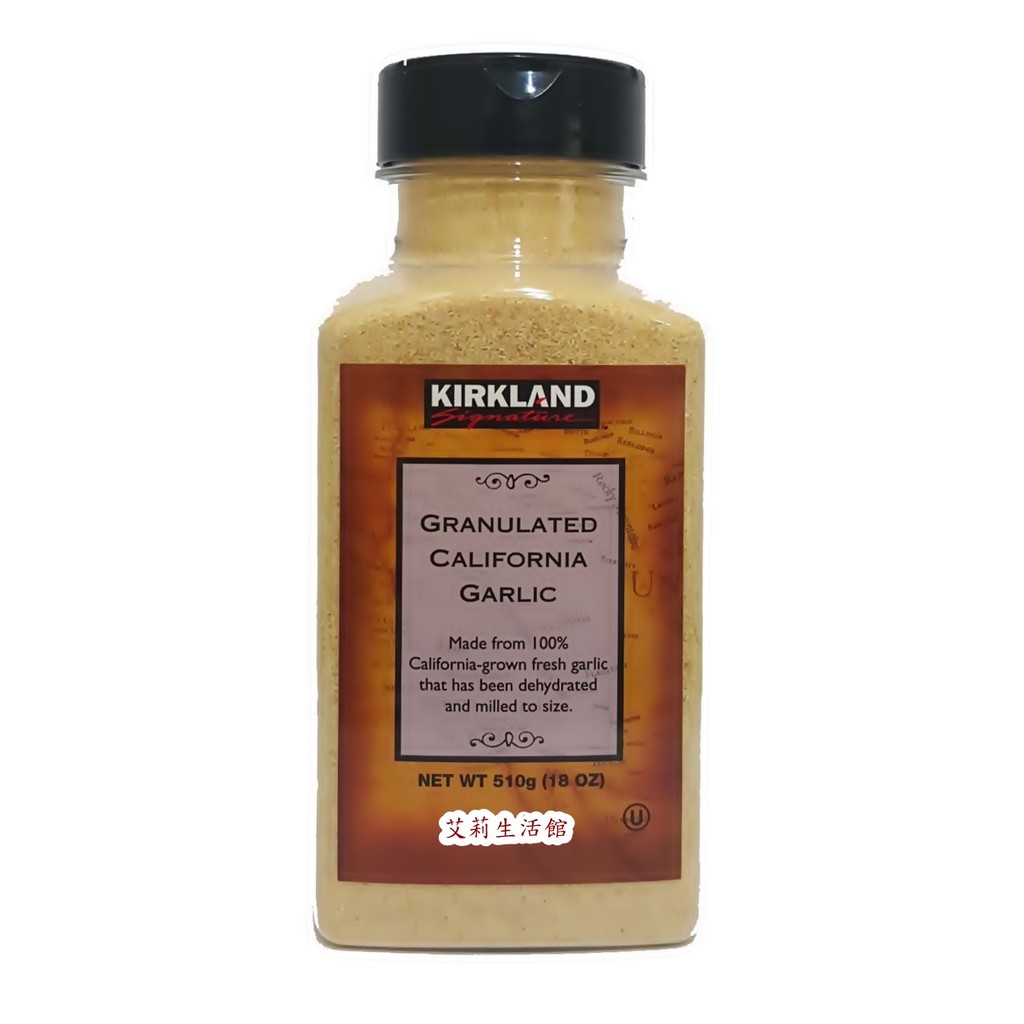 艾莉生活館 Costco Kirkland 加州風味大蒜顆粒 大蒜調味粉末 510g 罐 可超取 蝦皮購物