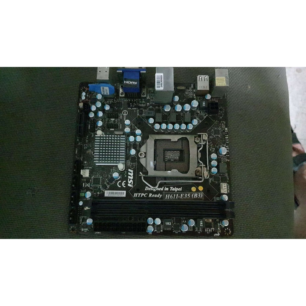 含稅 微星 H61I-E35(B3) 附檔板 DDR3 1155腳位 保固一個月 06M602