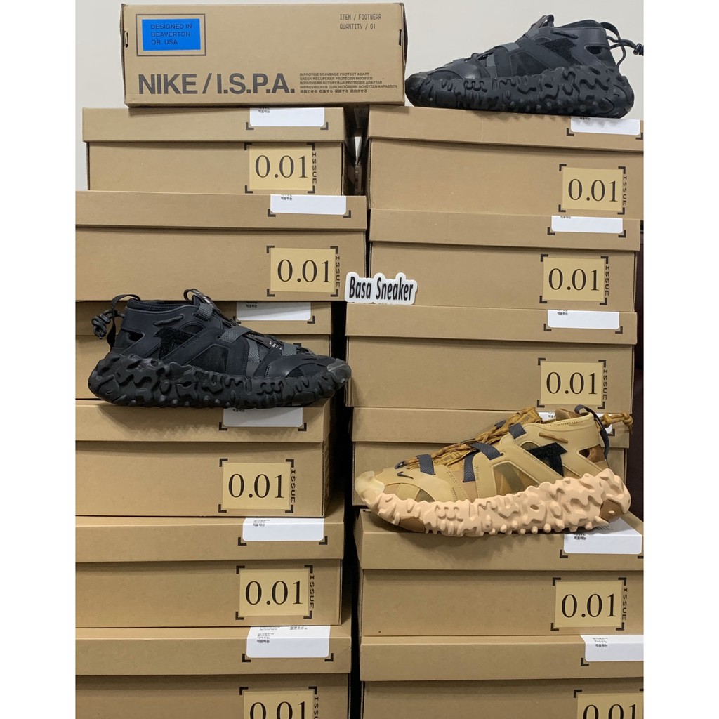 【Basa Sneaker】Nike ispa overreact fk sandal wheat 棕黃 黑藍