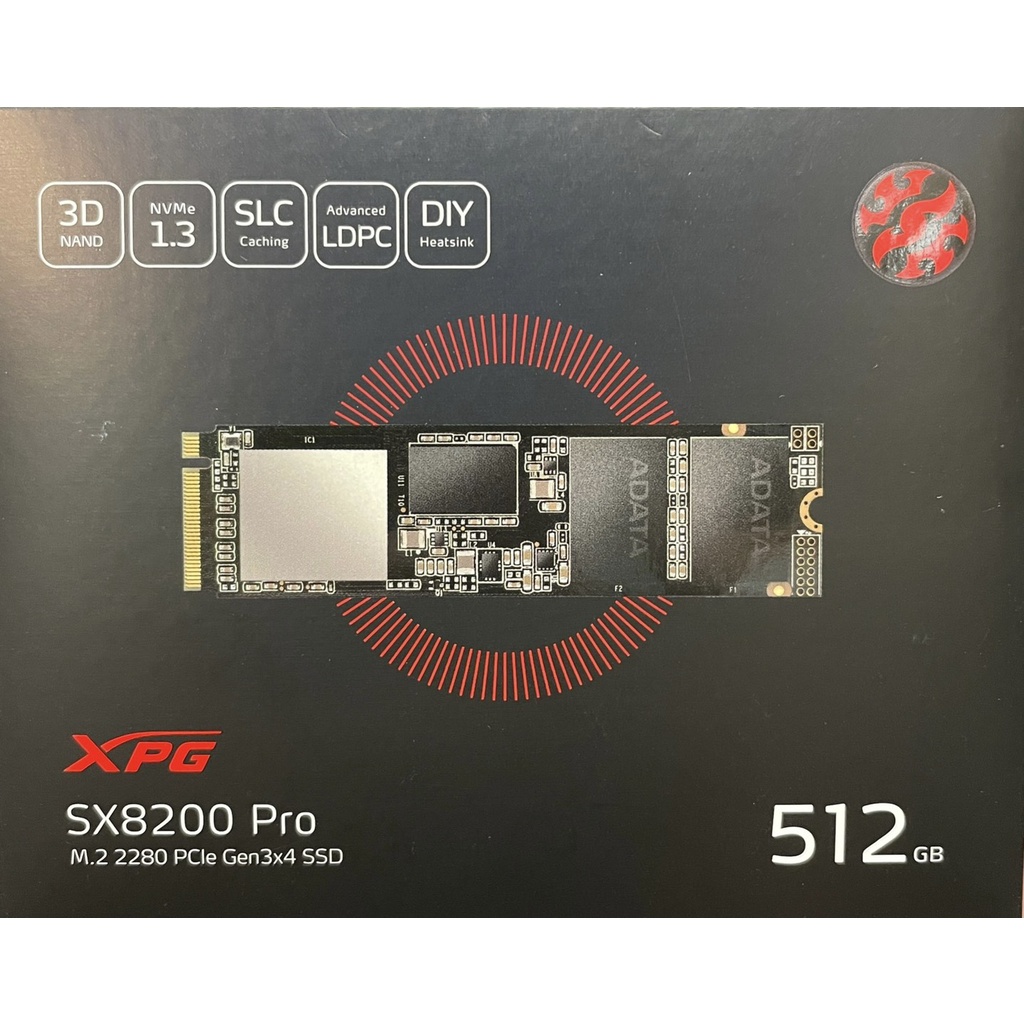 🔥全新未拆封🔥 威剛 SX8200 Pro 512GB M.2 2280 PCIe SSD 固態硬碟