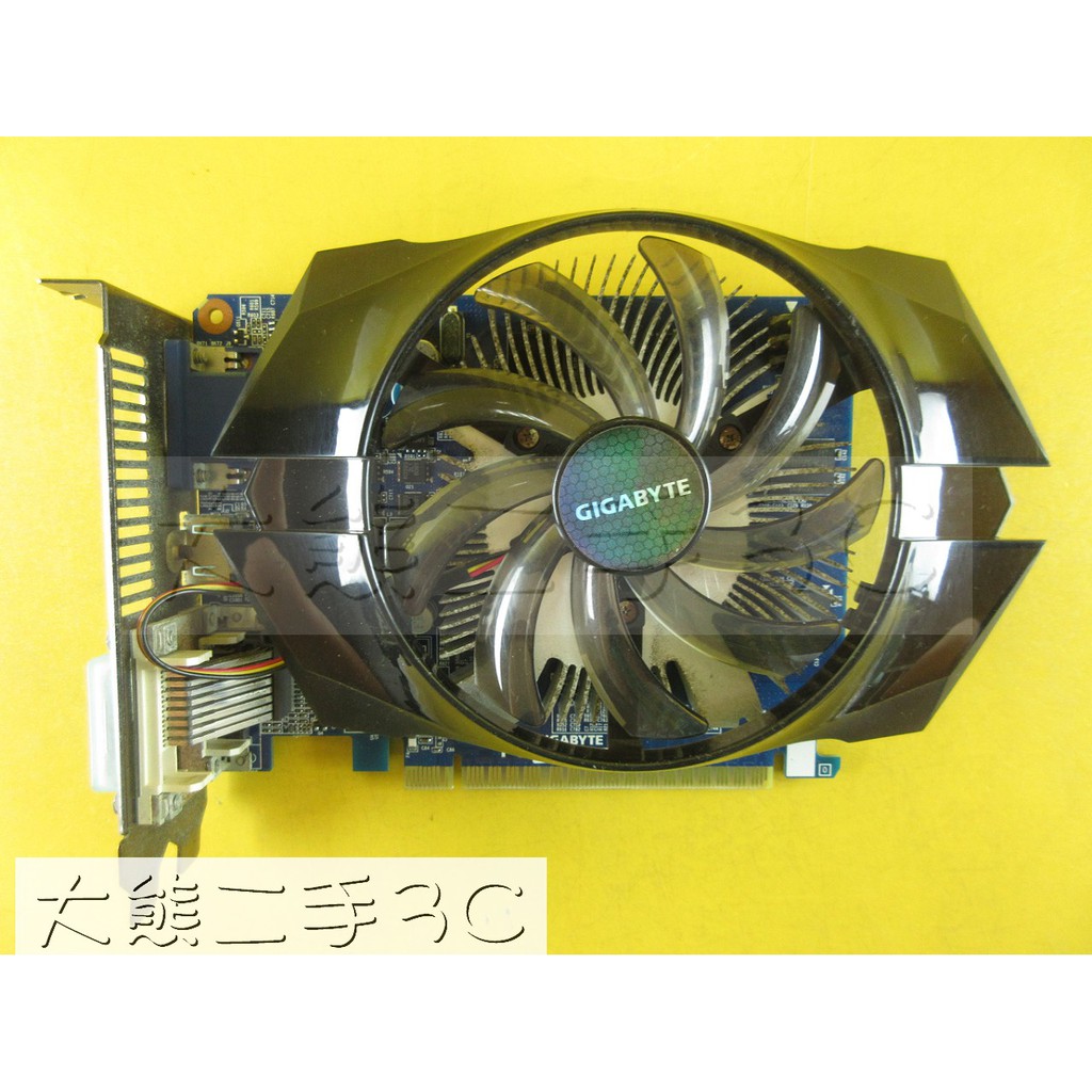 顯示卡 技嘉 PCIE3.0 GV-N650OC-1GI GTX650 1G D5 128b (843)【大熊二手3C】