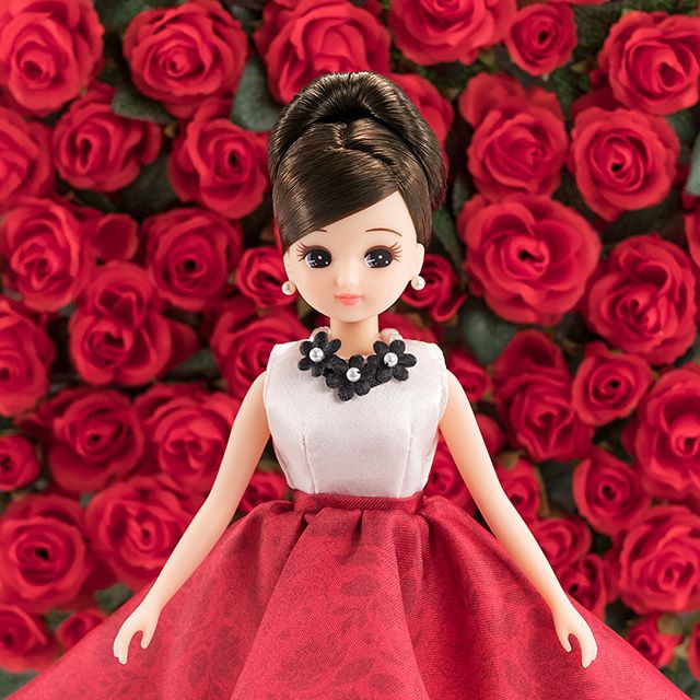 [五色鳥]Licca正版莉卡娃娃服飾/限定收藏版 ASIENCE 莉卡紅色禮服1件(不含娃娃)/女孩玩具