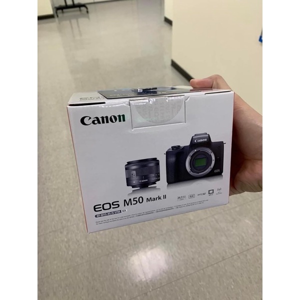 Canon EOS M50 Mark II + 15-45mm STM 鏡組 黑 公司貨+64gb記憶卡