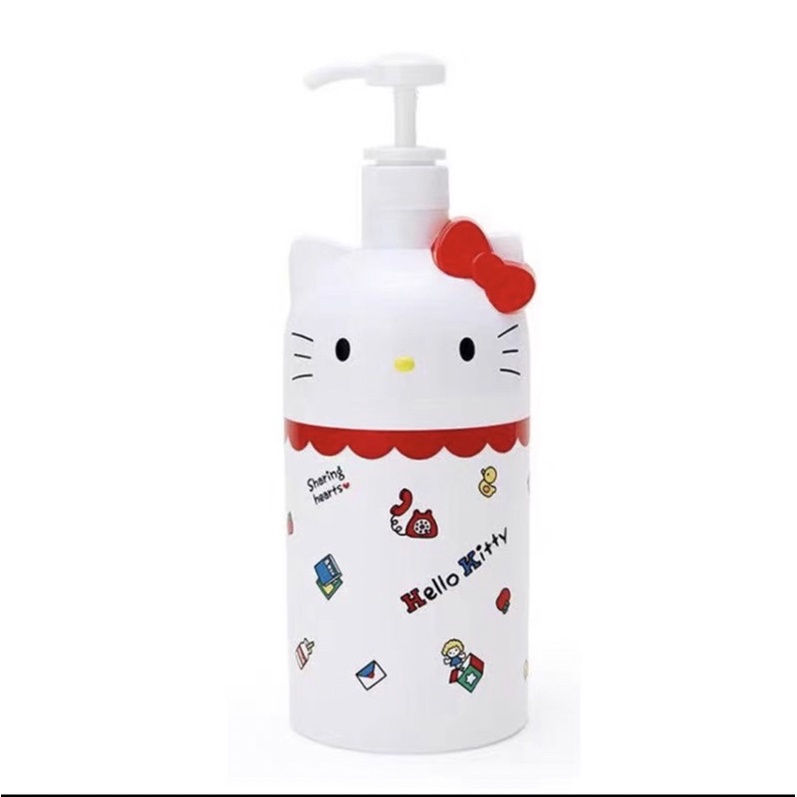 美樂蒂Melody。Hello Kitty KT。擠壓式空瓶，沐浴乳。洗手乳。按壓瓶