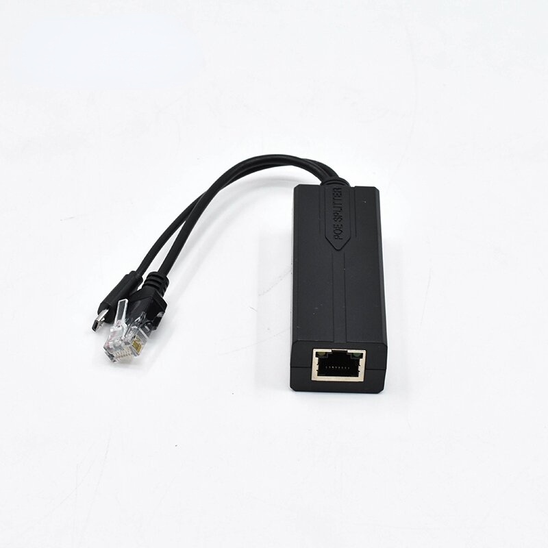 千兆poe分離器USB micro接口國標48V轉5v2.4A標準隔離無線監控頭平板USB