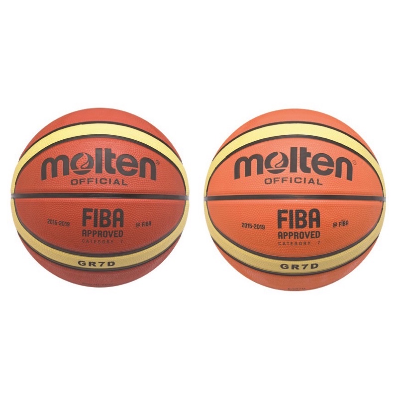 Molten 籃球 標準7號籃球 室外球 橡膠 7號球 比賽訓練自用籃球 GR7D 深橘 橘色 附球針球網 深溝 公司貨