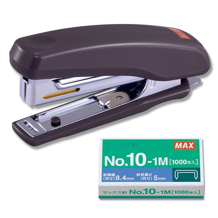 MAX HD-10DK 釘書機(附釘書針) 訂書機 黑 藍 文鶴書店 Crane Publishing