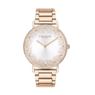 【COACH】經典時尚女腕錶(CO14503634)閃耀銀面玫瑰金