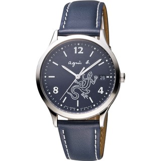 【agnes b.】 巴黎城市戀人腕錶 沉穩藍 V157-0BR0B(BZ7002P1)