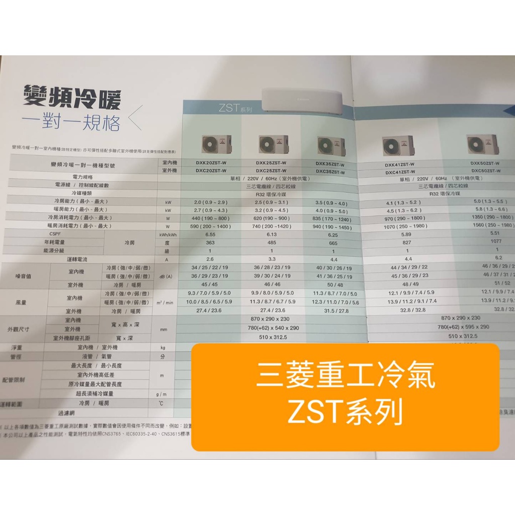 三菱重工DXC25ZST-W/DXK25ZST-W(配合新建案~有團購優惠價!!!!!不含安裝~下單前請確定是否有貨)